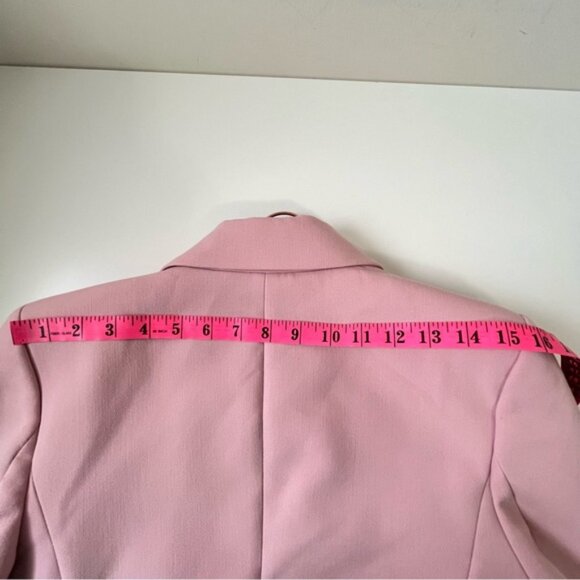 ZARA WOMAN FITTED TAILORED BLAZER JACKET PINK Size M - Picture 13 of 13